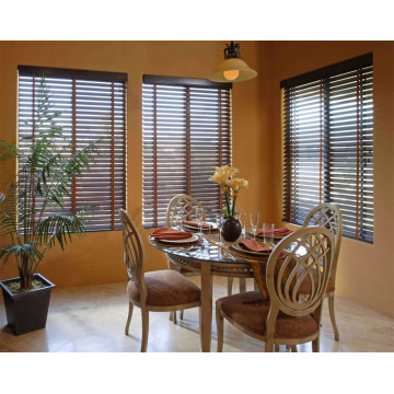 25mm/35mm/50mm Basswood venetian blinds,cord control,metal headrail,manul system